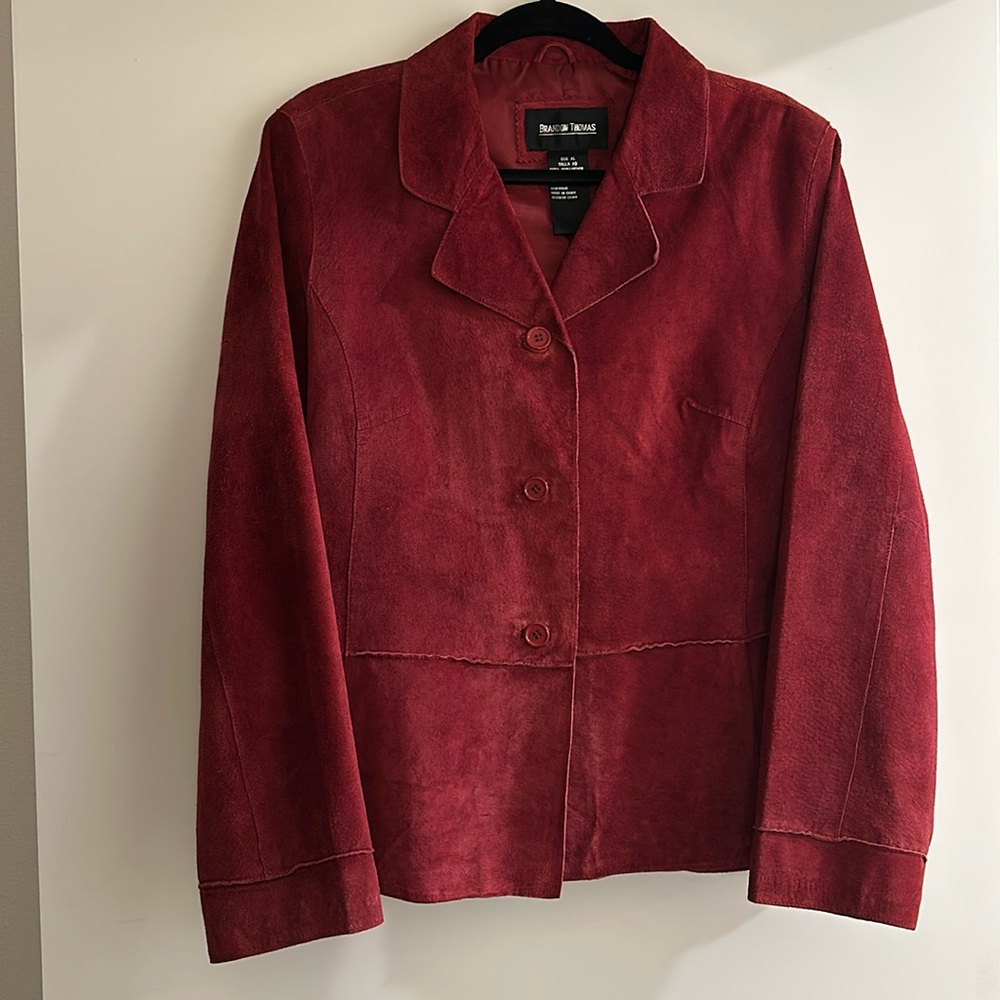 Red suede jacket